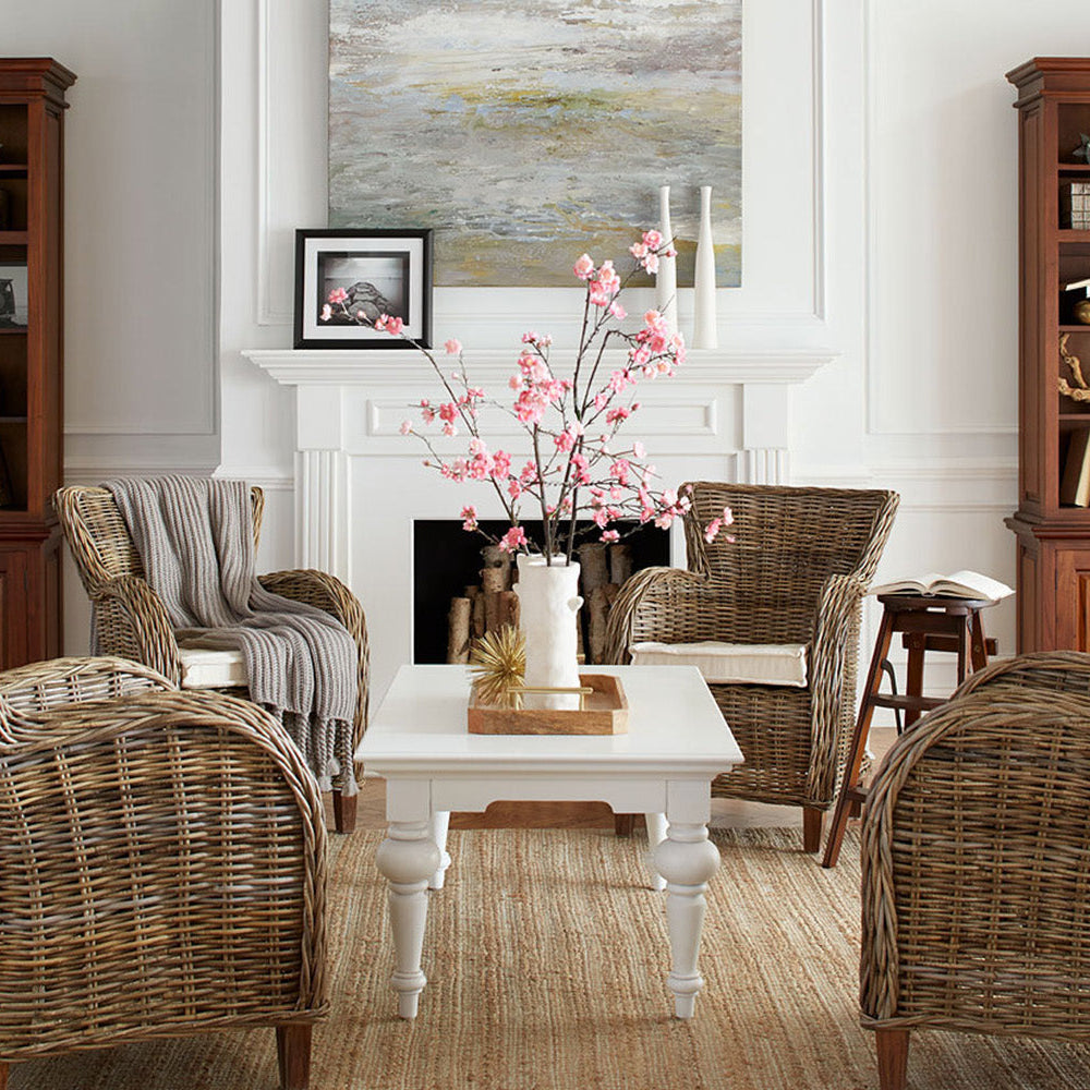Provence Rectangle Coffee Table - White