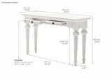 Provence Console Table - White
