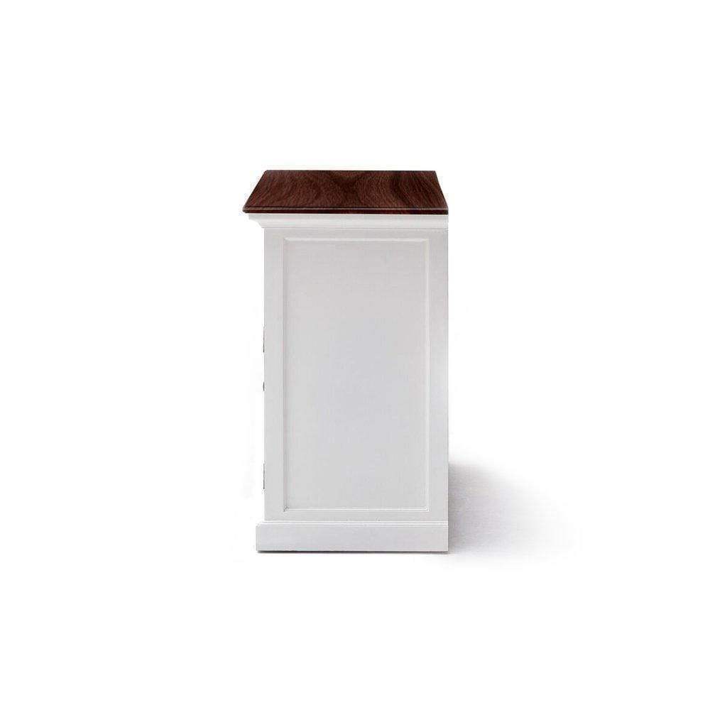 Halifax Accent Buffet - White with Brown Top-Buffet-Novasolo-I Wanna Go Home