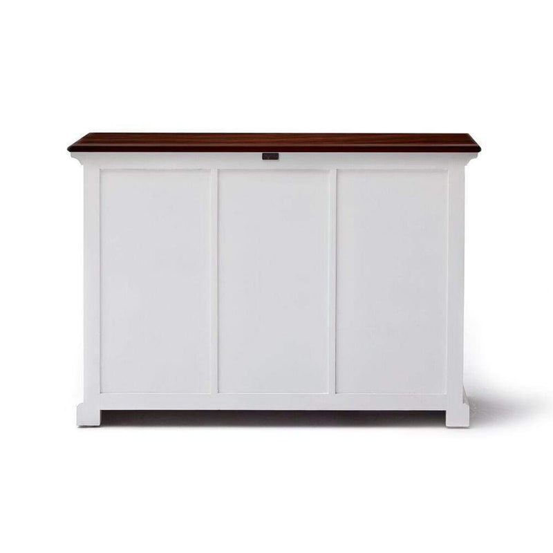 Halifax Accent Buffet - White with Brown Top-Buffet-Novasolo-I Wanna Go Home