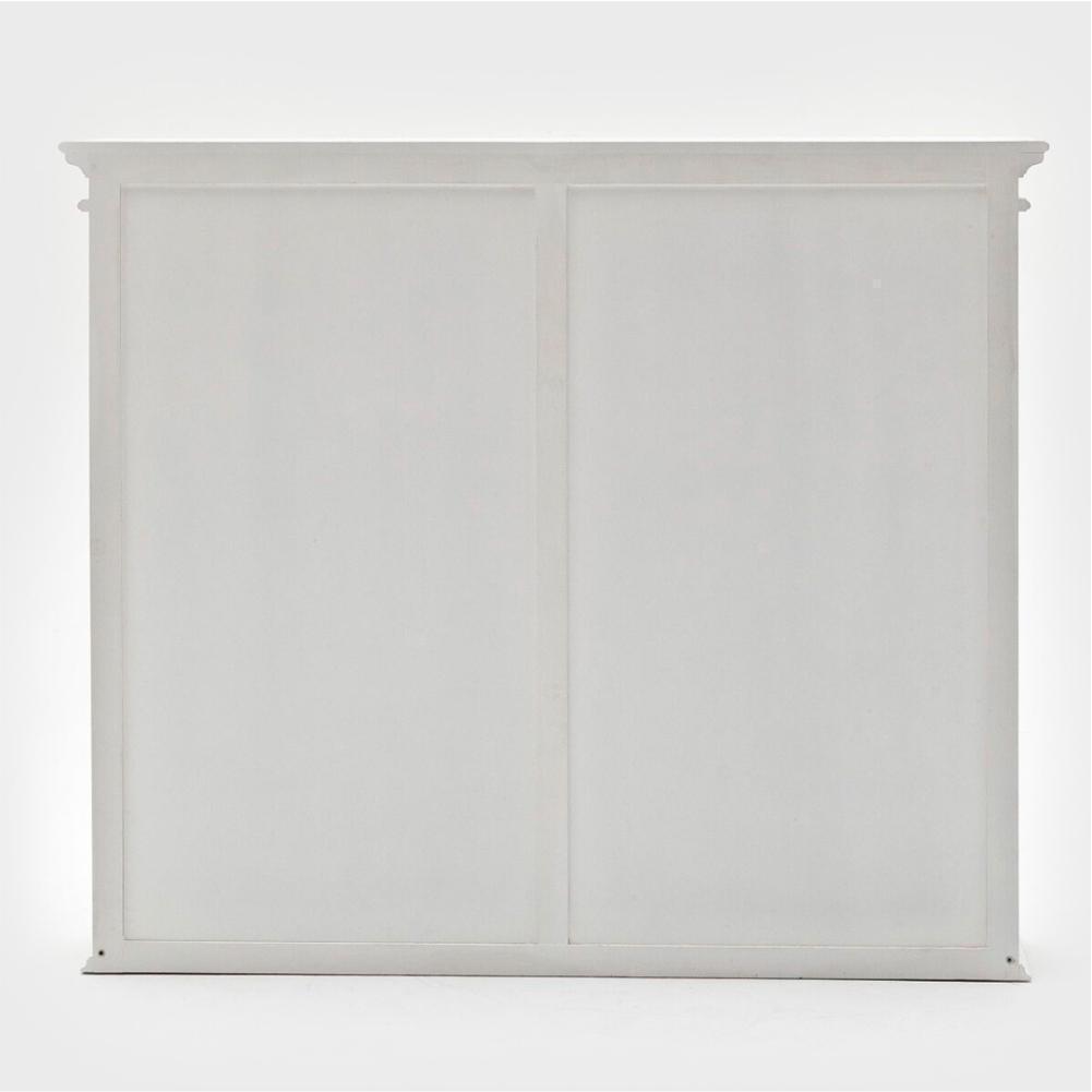 Halifax Buffet & Open Shelf Hutch - White-Hutch Cabinet-Novasolo-I Wanna Go Home
