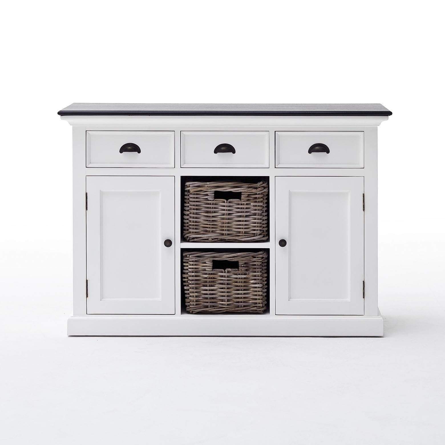 Halifax Contrast Buffet - White with Black Top-Buffet-by NovaSolo-I Wanna Go Home