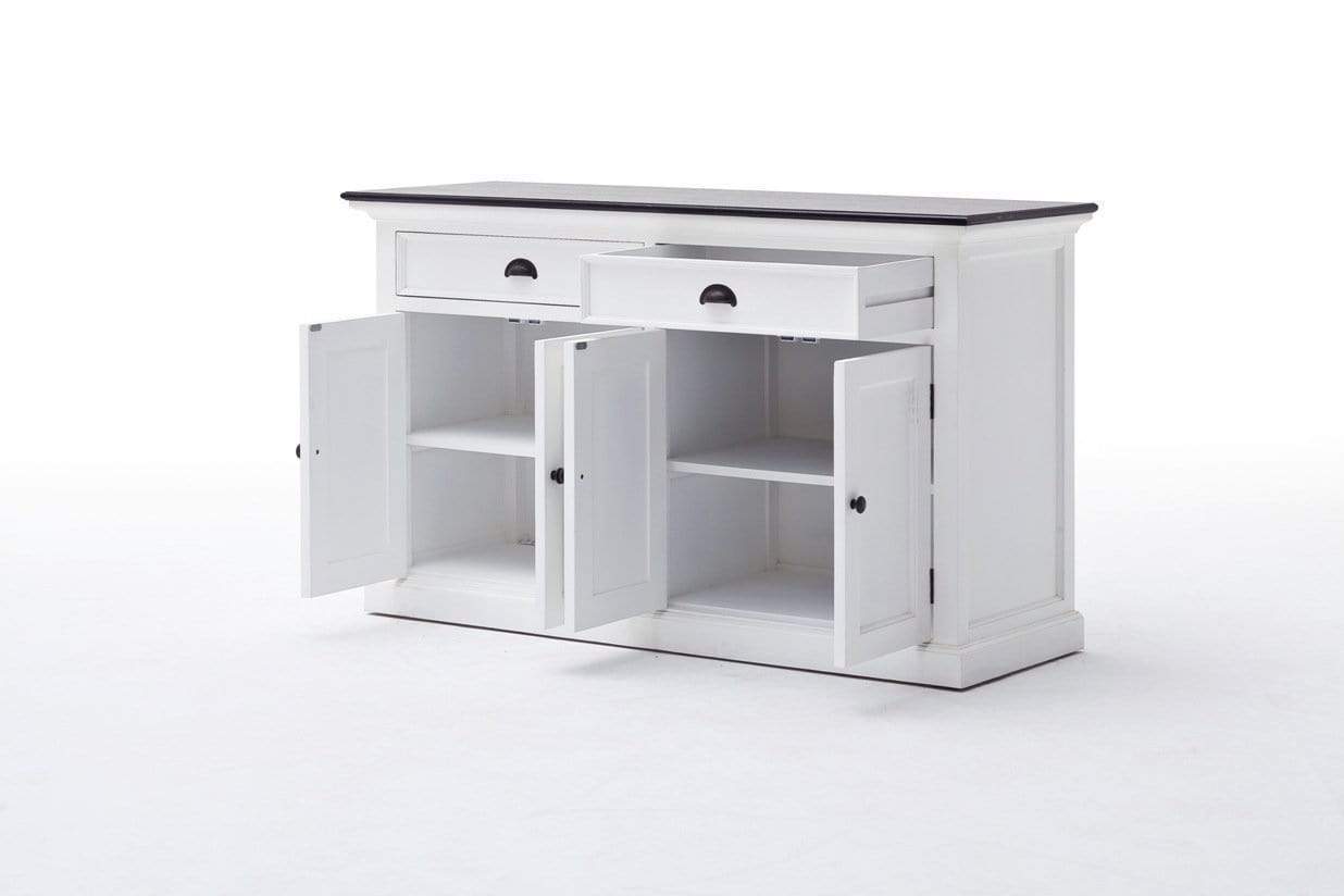 Halifax Contrast Buffet - White with Black Top-Buffet-by NovaSolo-I Wanna Go Home