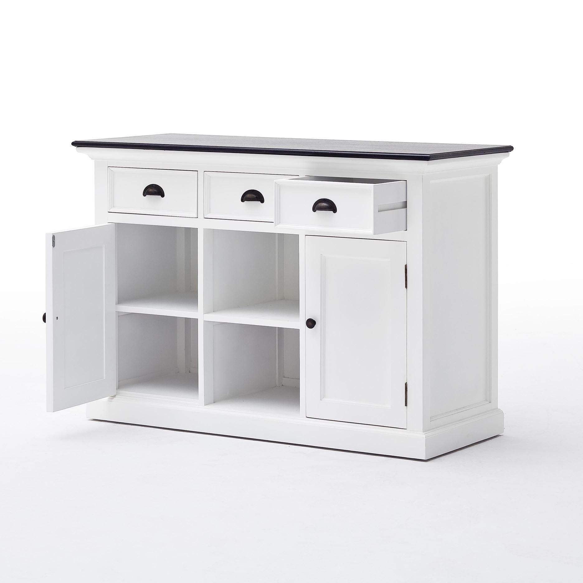 Halifax Contrast Buffet - White with Black Top-Buffet-by NovaSolo-I Wanna Go Home