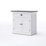 Halifax Contrast Small Buffet - White with Black Top-Buffet-by NovaSolo-I Wanna Go Home