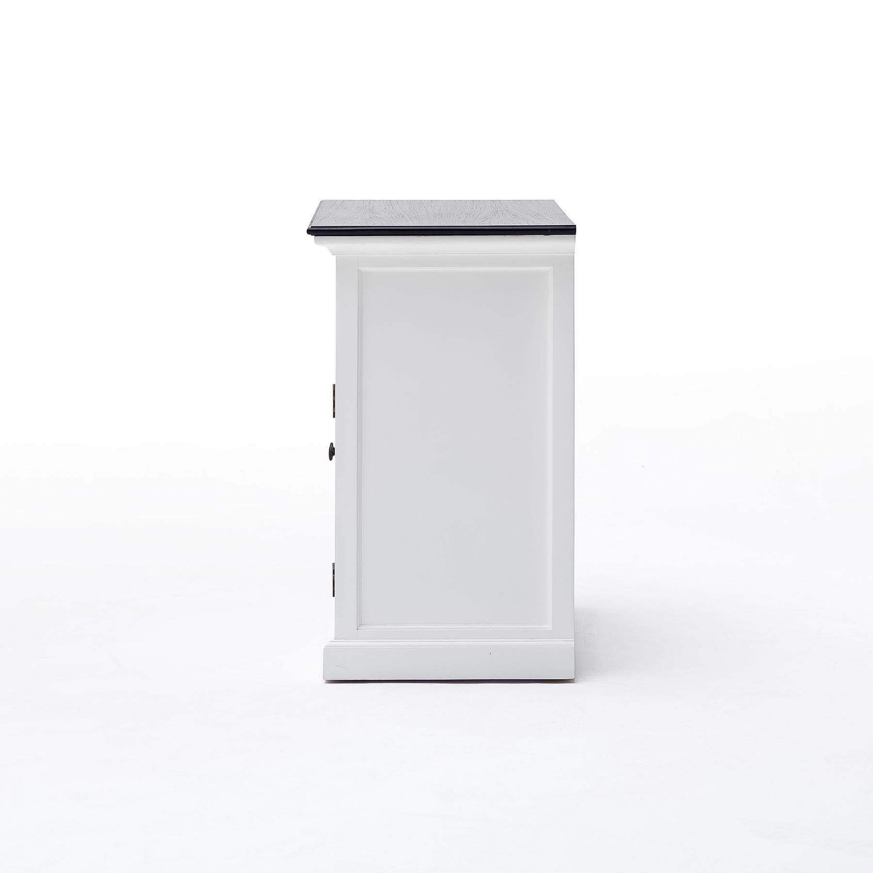 Halifax Contrast Small Buffet - White with Black Top-Buffet-by NovaSolo-I Wanna Go Home