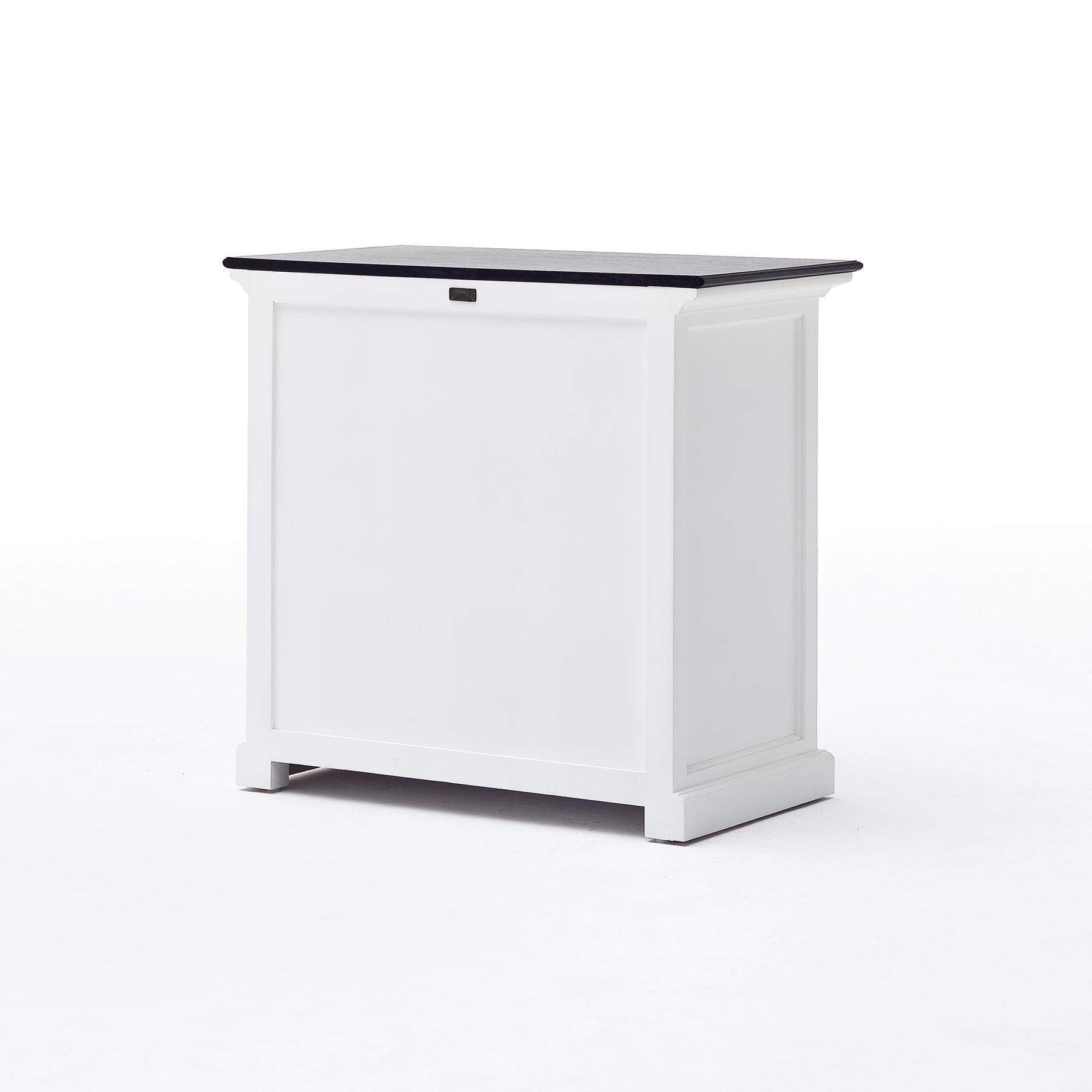 Halifax Contrast Small Buffet - White with Black Top-Buffet-by NovaSolo-I Wanna Go Home