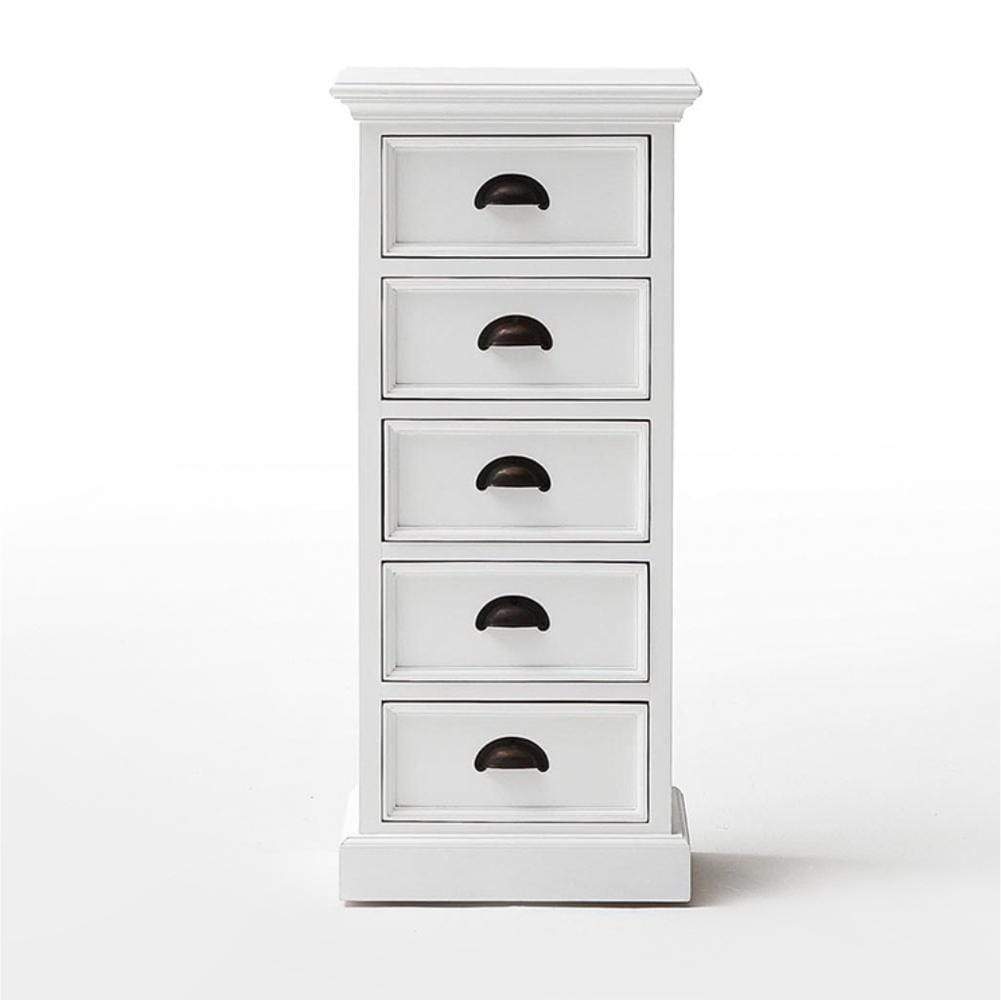 Halifax Storage Unit 5 Drawers - White-Chest-by NovaSolo-I Wanna Go Home