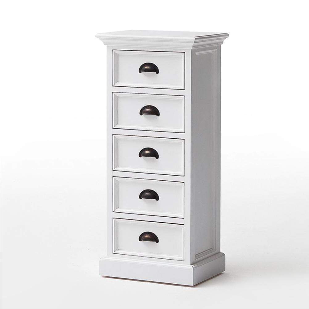 Halifax Storage Unit 5 Drawers - White-Chest-by NovaSolo-I Wanna Go Home