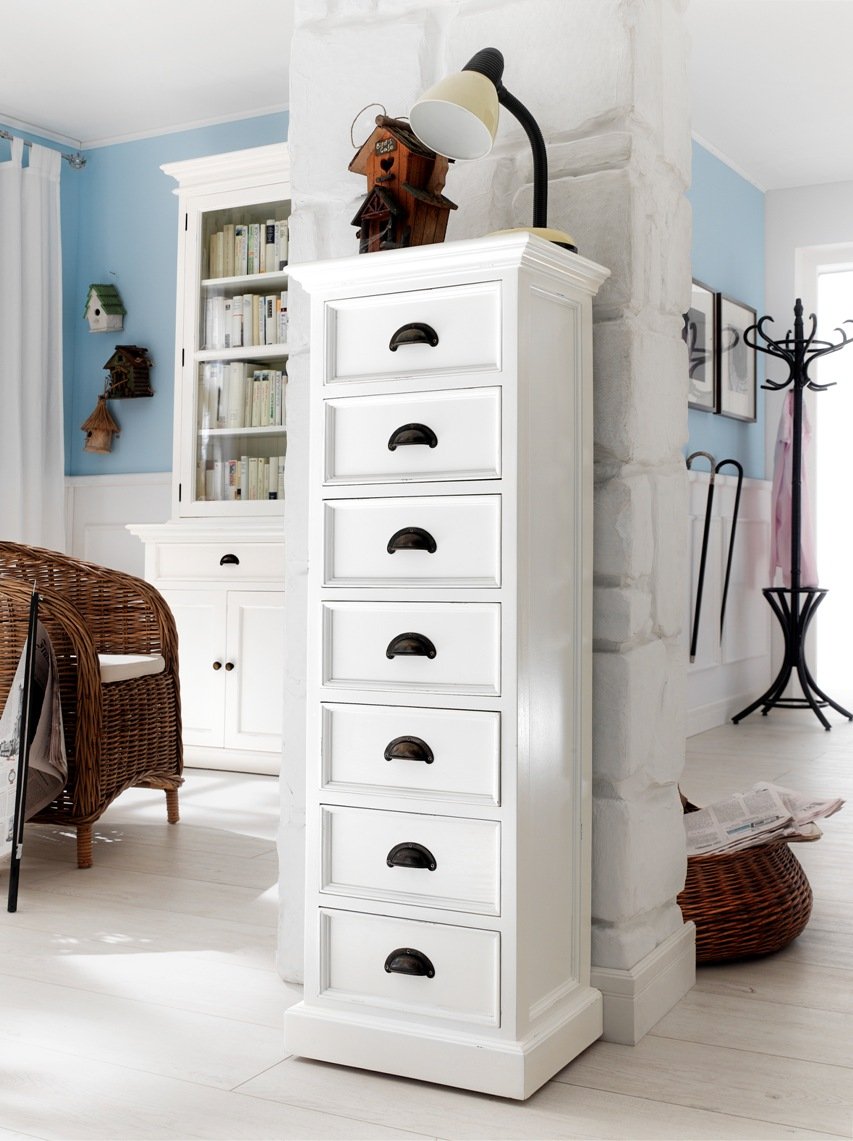 Halifax Storage Unit 7 Drawers - White-Chest-by NovaSolo-I Wanna Go Home