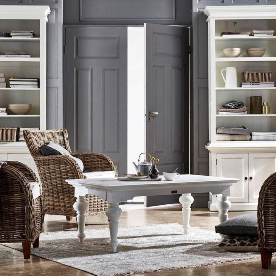 Provence Rectangle Coffee Table - White-Coffee Table-Novasolo-I Wanna Go Home