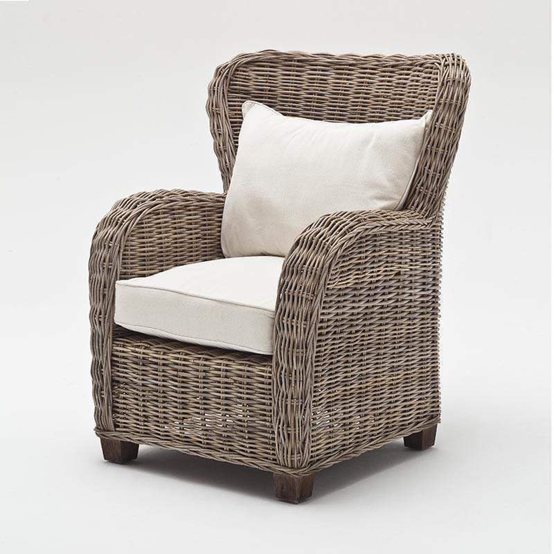 Queen Kubu Rattan Arm Chair-Chair-Novasolo-I Wanna Go Home