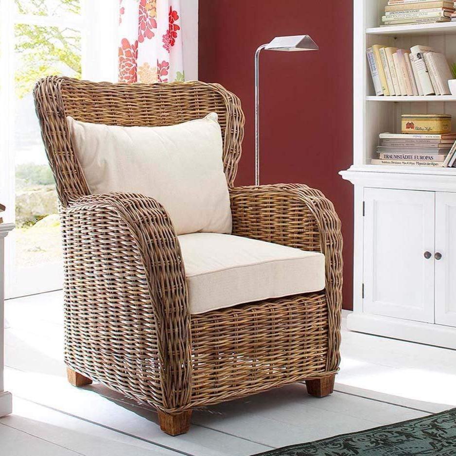 Queen Kubu Rattan Arm Chair-Chair-Novasolo-I Wanna Go Home