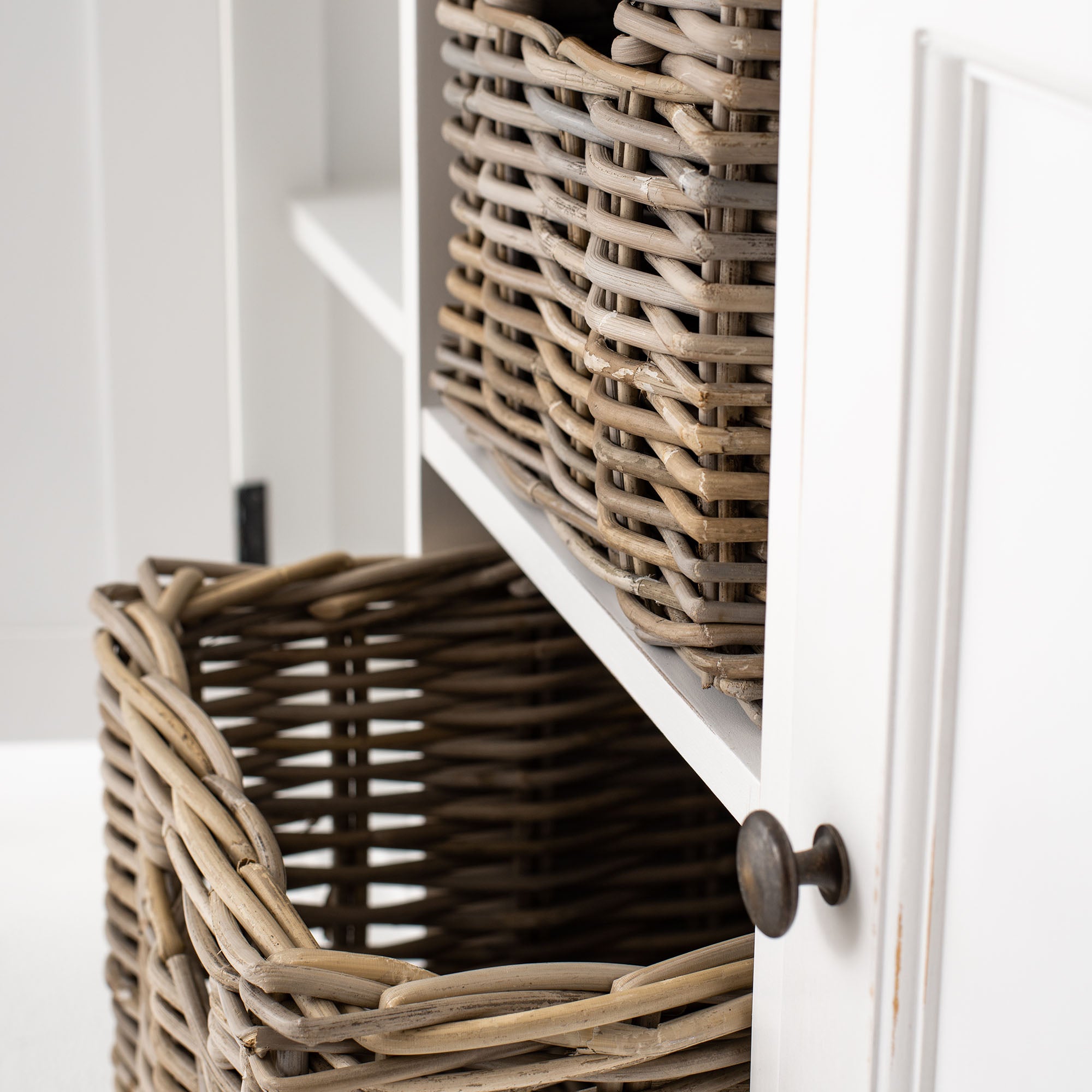 Halifax Accent Buffet - White with Brown Top