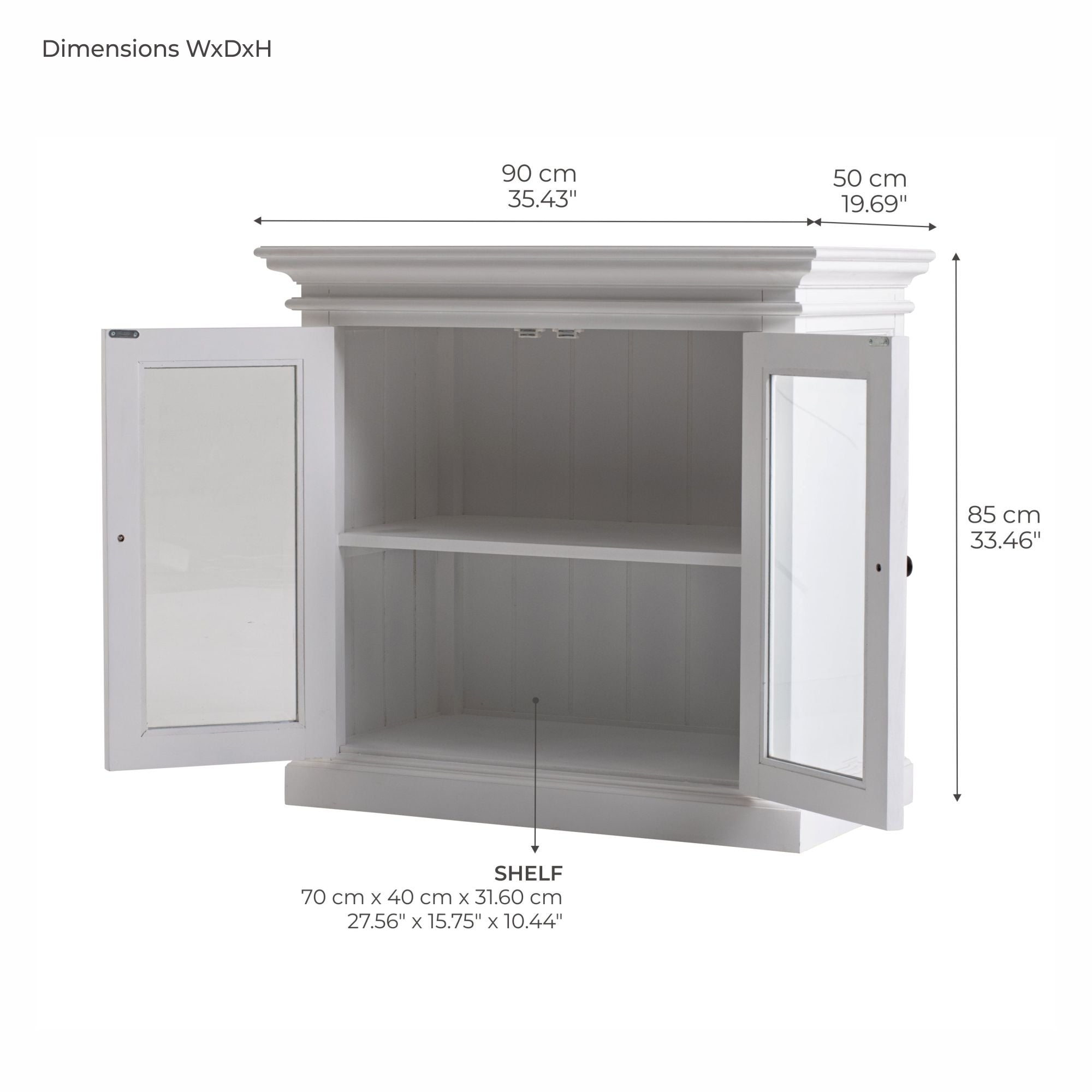 Halifax 2 Door Sideboard - White