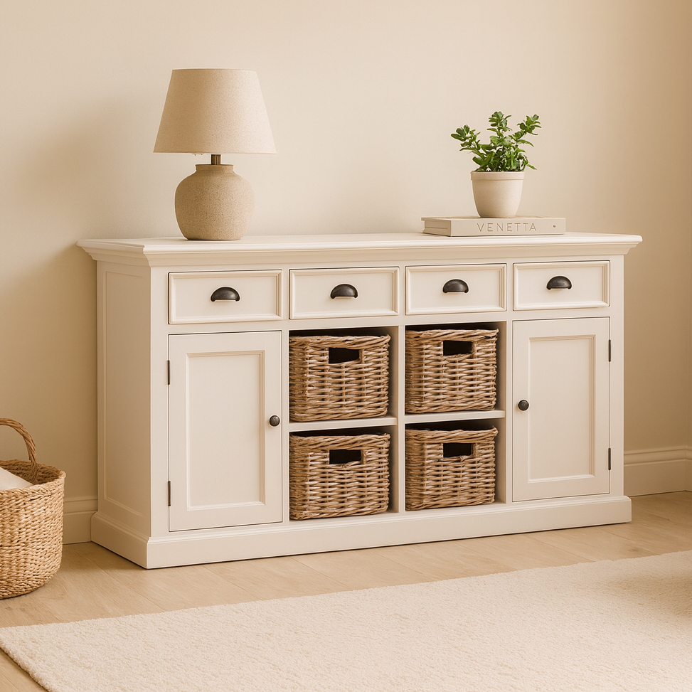 Halifax Large Buffet - White