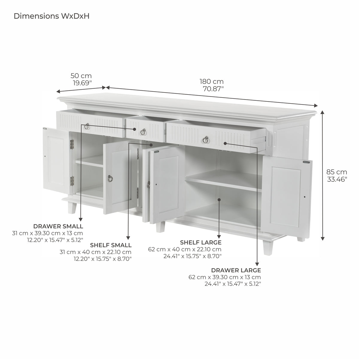 Skansen Buffet with 5 Doors