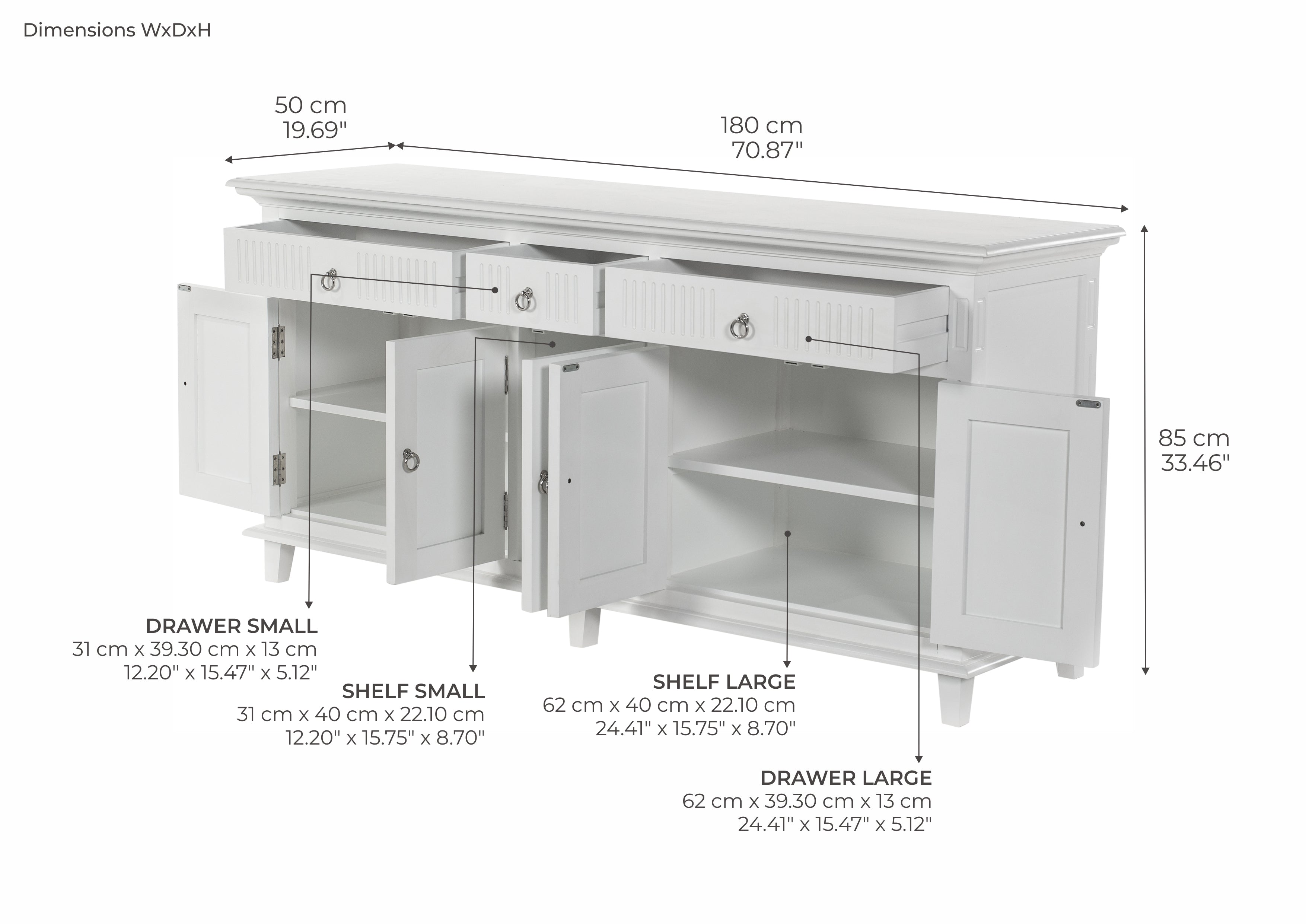 Skansen Buffet with 5 Doors