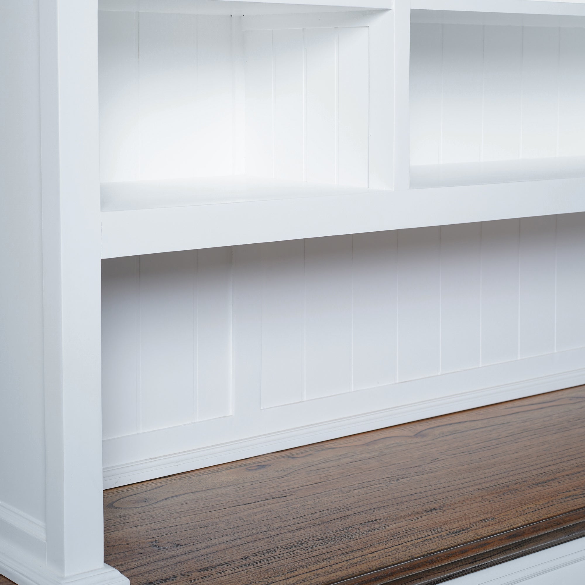 Corfu Large Hutch Bookcase Unit with 6 Glass Doors 200cm