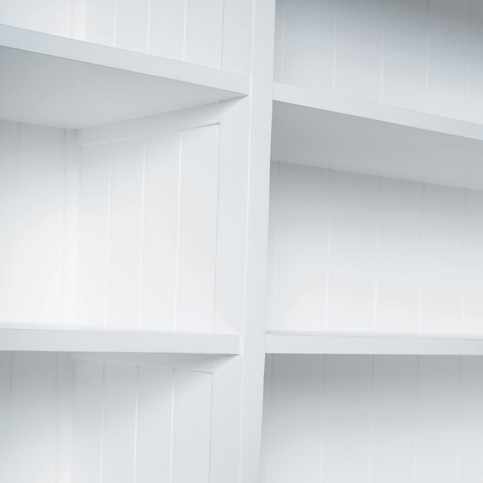 Corfu Large Hutch Bookcase Unit with 6 Glass Doors 200cm
