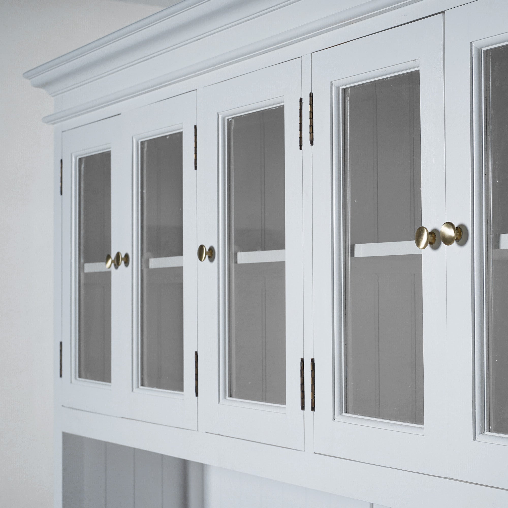 Corfu Buffet Hutch Unit with 5 Glass Doors 180cm