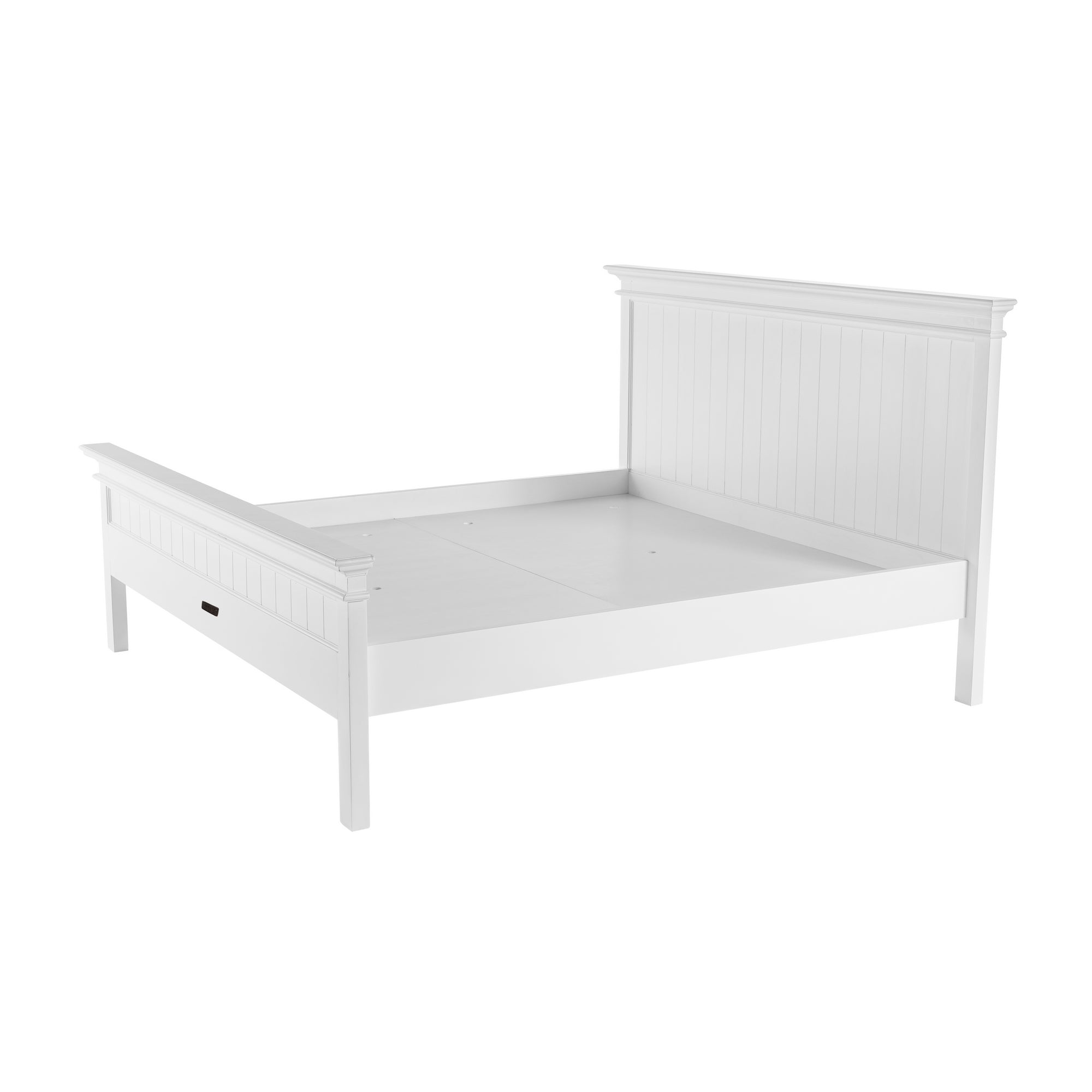 Halifax King Bed with Footboard - White