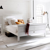 Halifax Queen Bed with Footboard - White