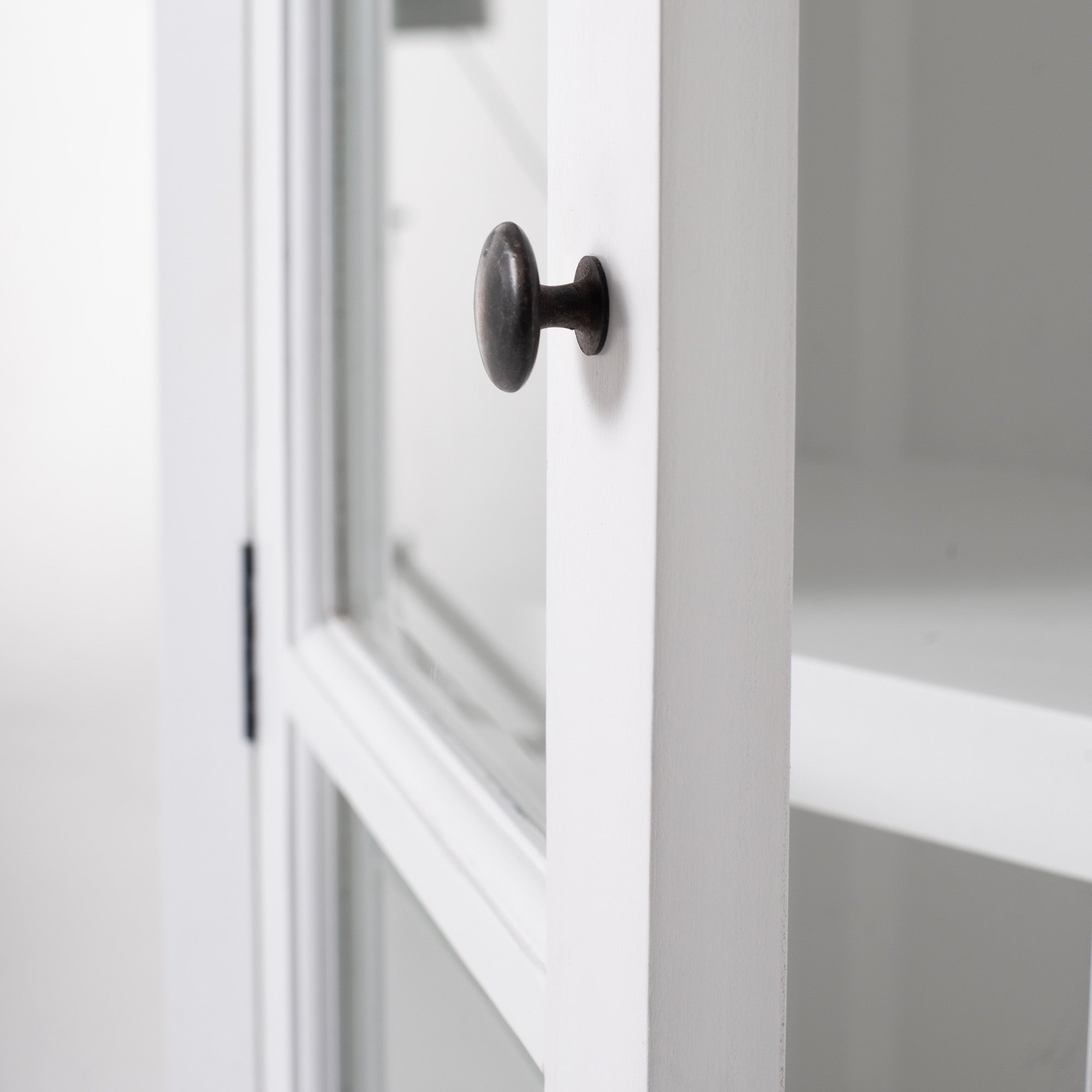 Halifax Double Vitrine - White