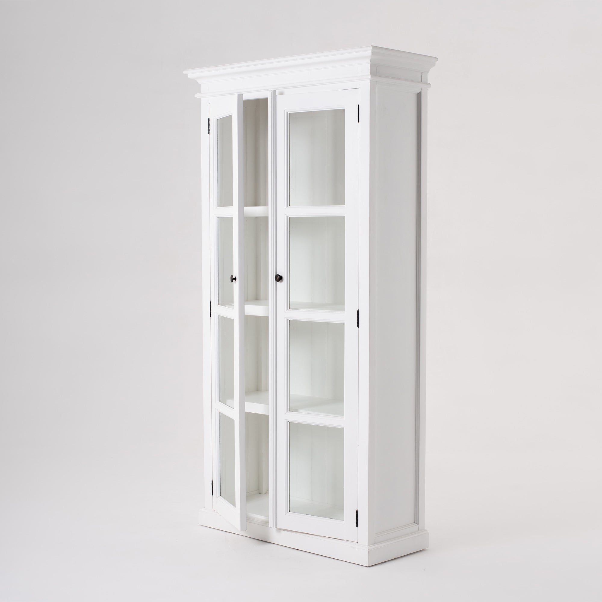 Halifax Double Vitrine - White