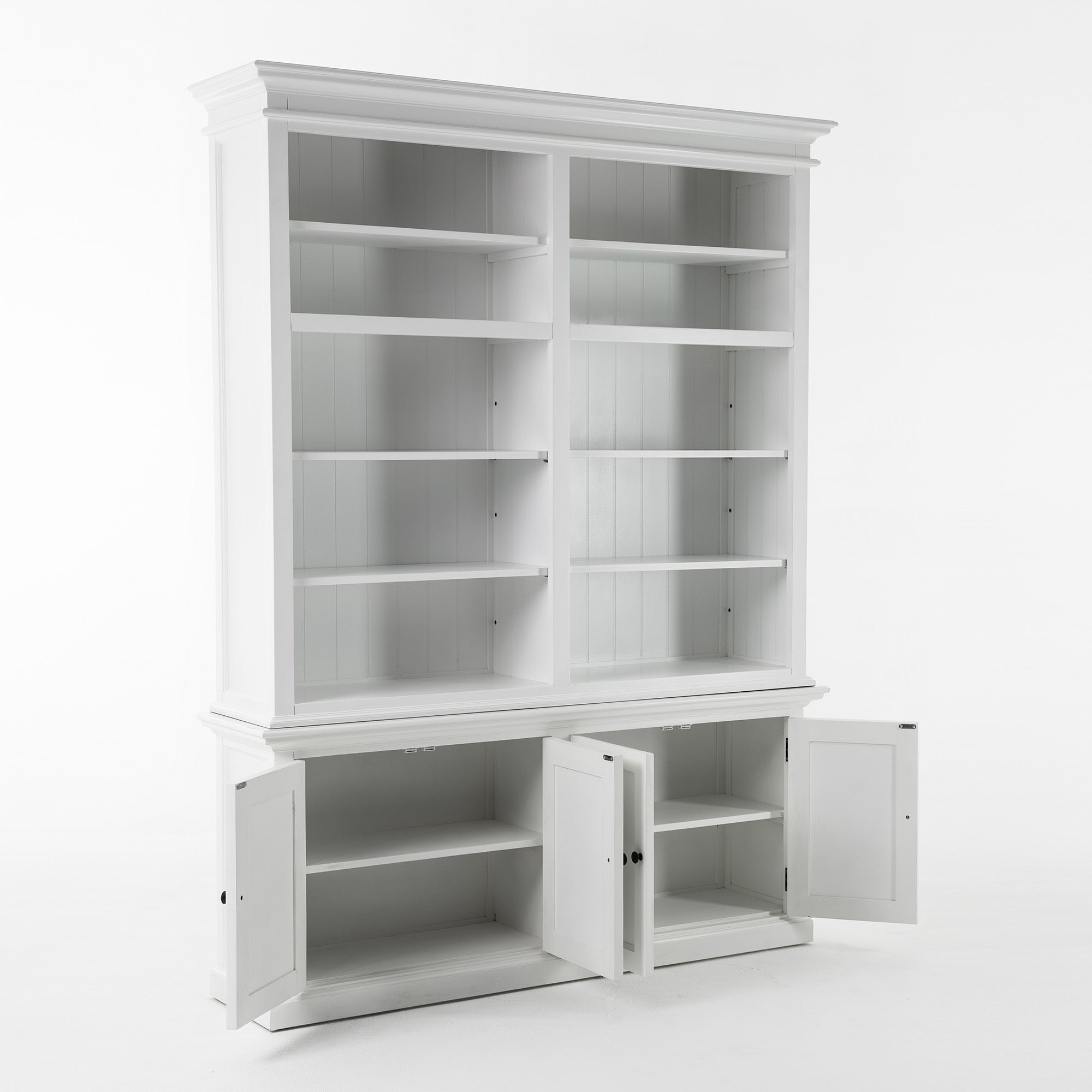 Halifax Medium Hutch Bookcase - White