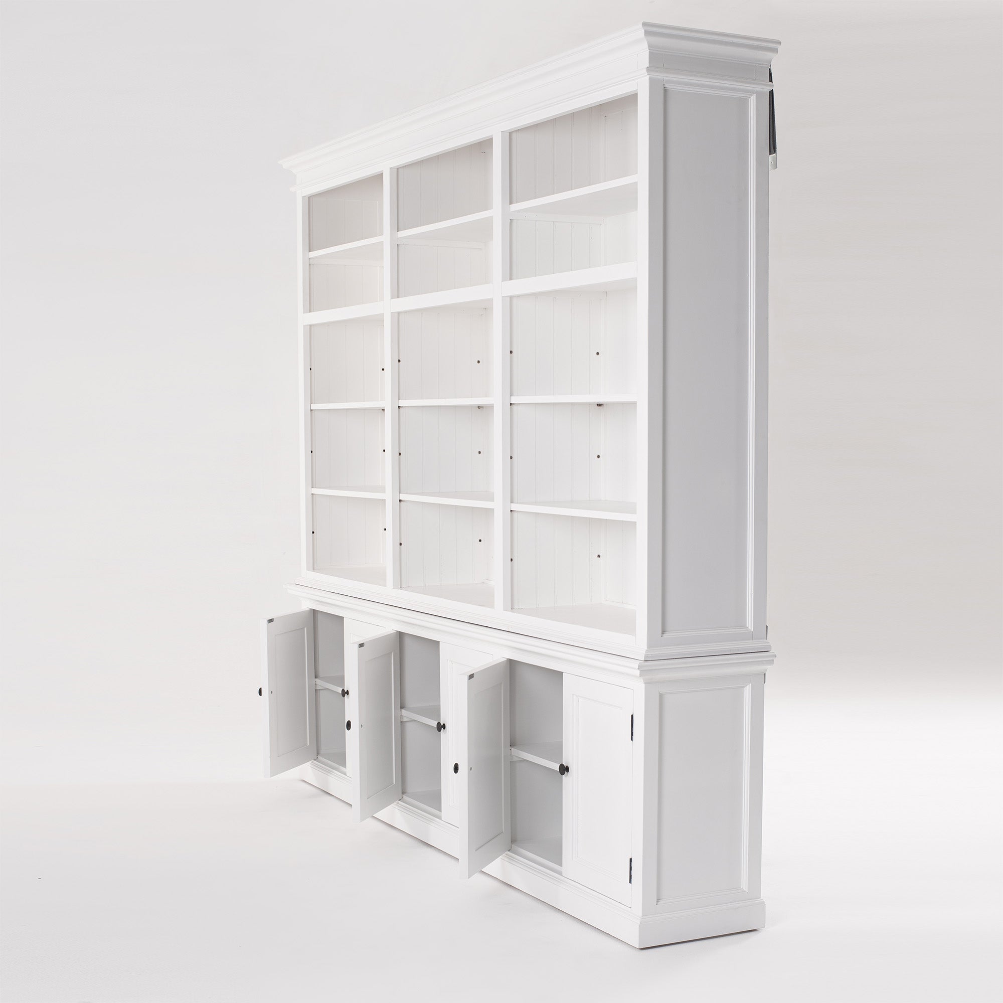 Halifax Large Hutch Bookcase - White