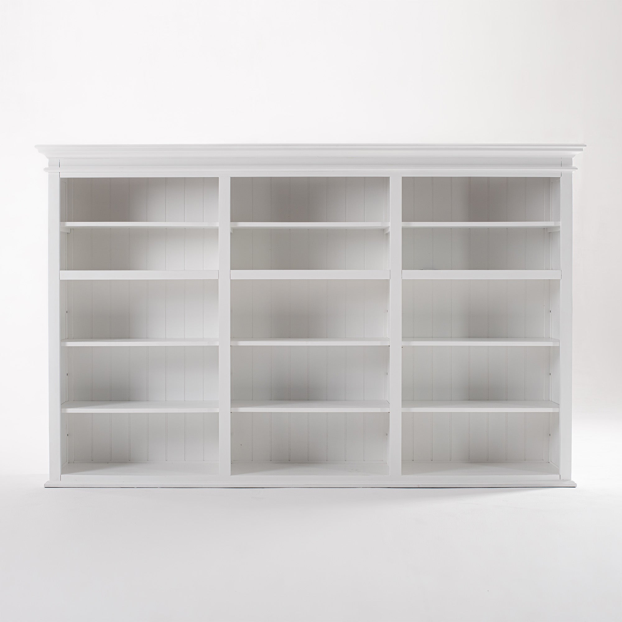 Halifax Large Hutch Bookcase - White