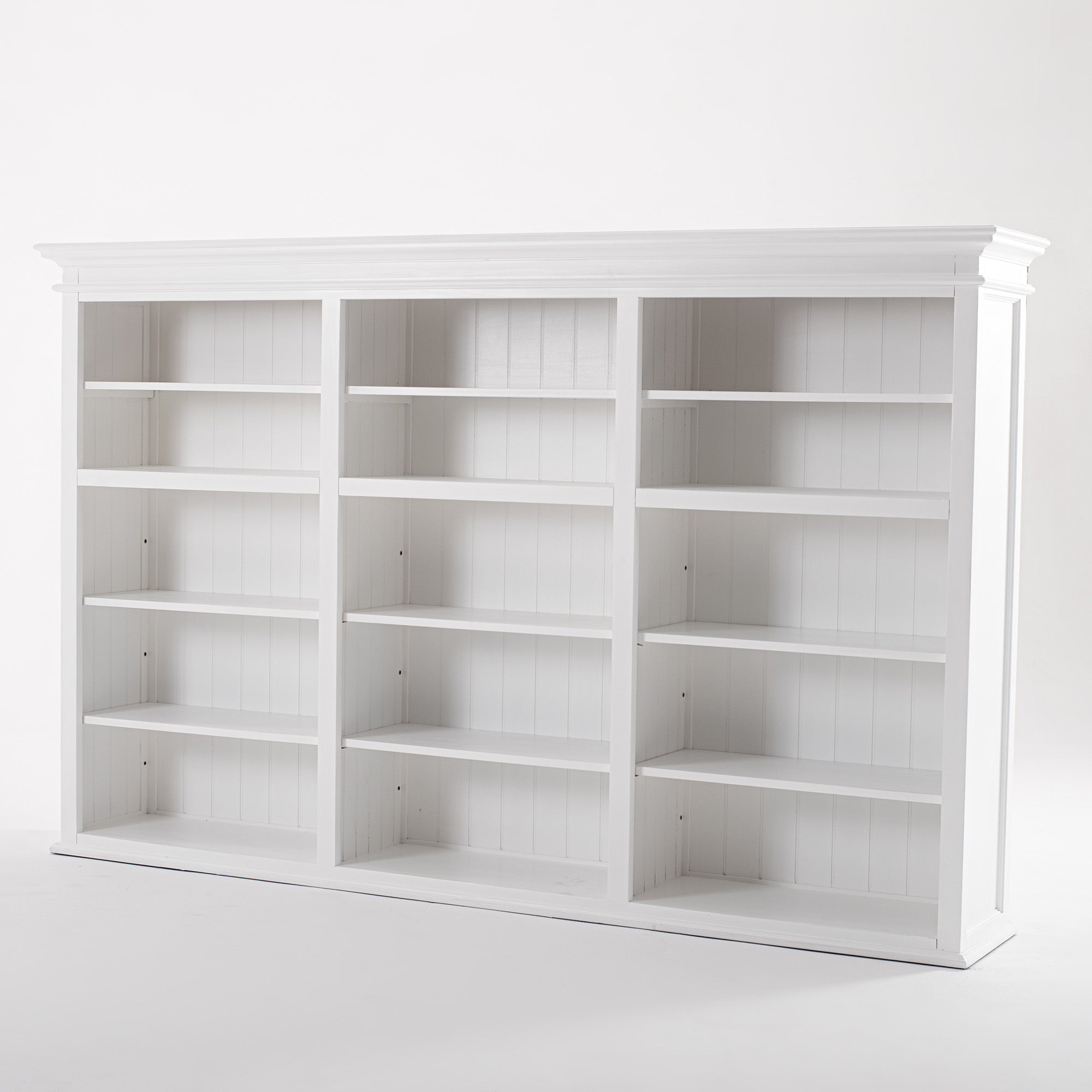 Halifax Large Hutch Bookcase - White