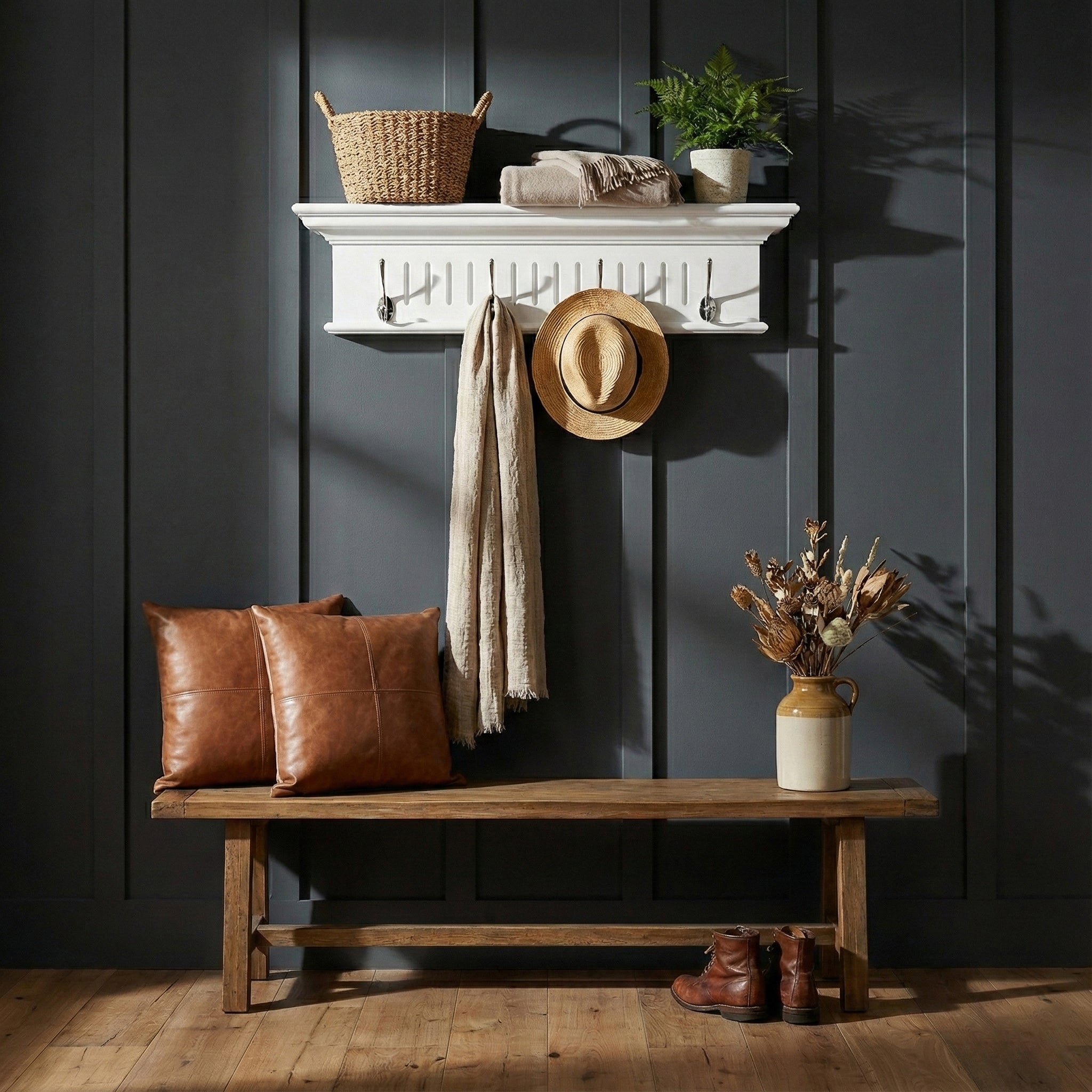 Skansen Coat Hanger Wall Unit 4 Hooks