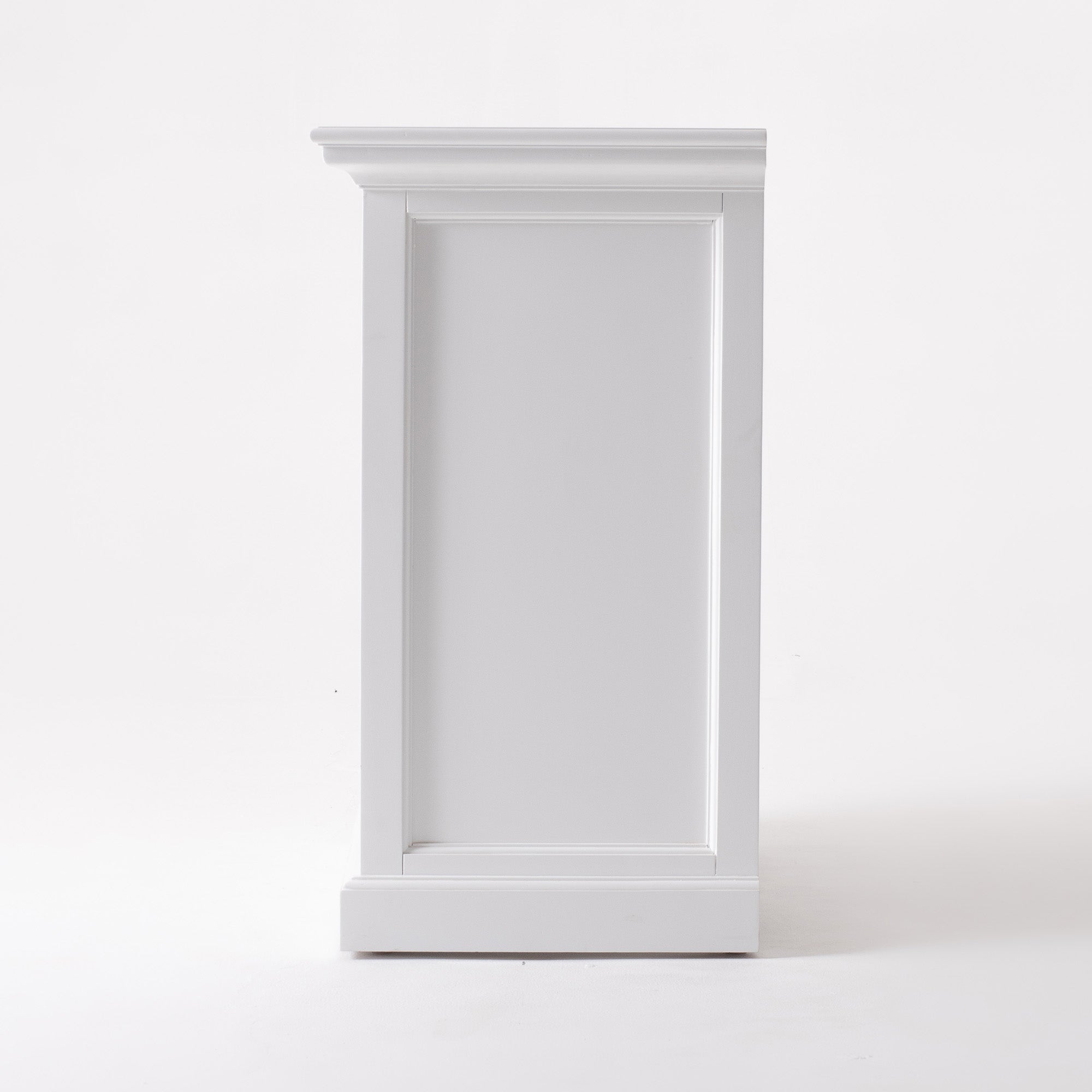 Halifax Grand Bedside Table with Dividers - Classic White