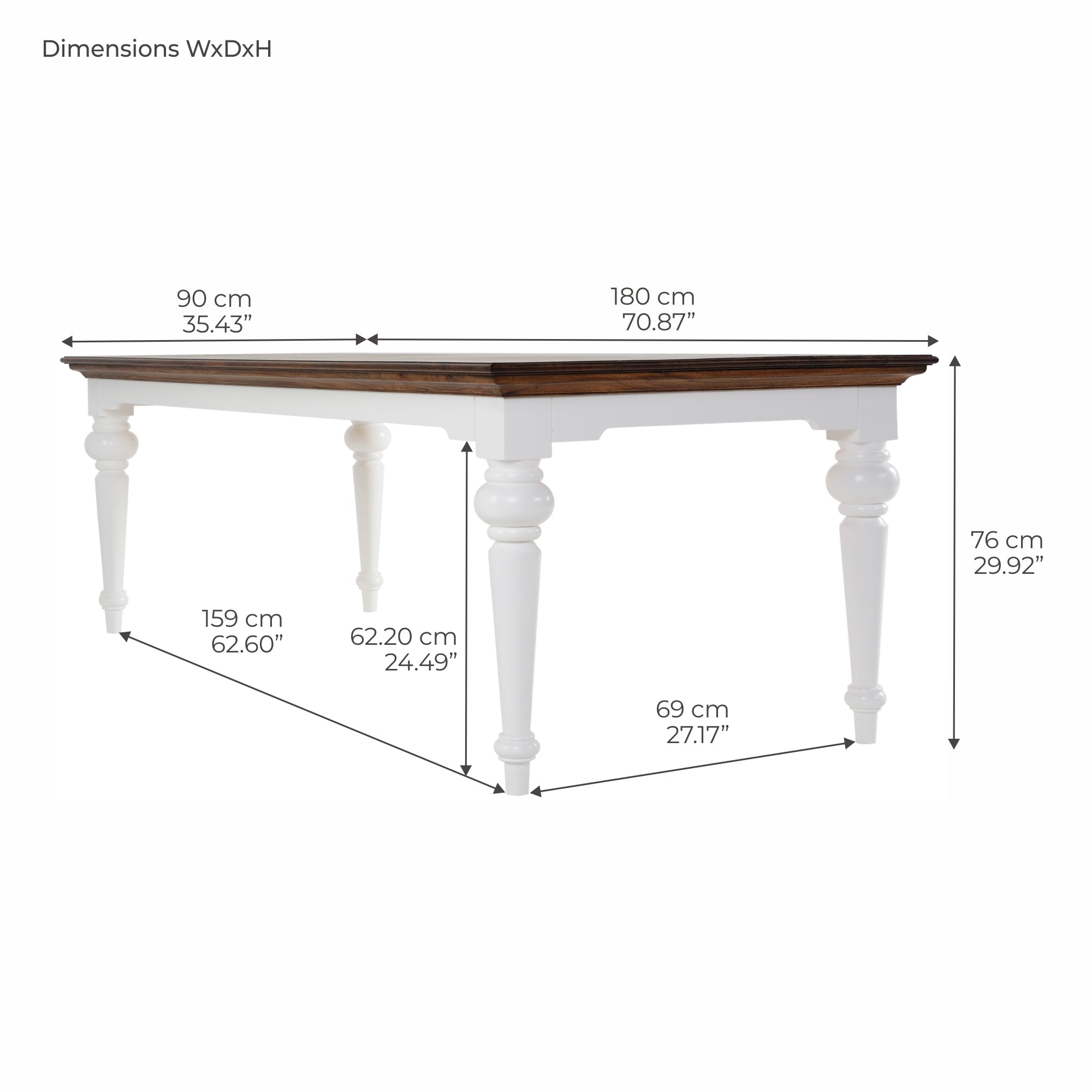 Corfu Provincial Dining Table