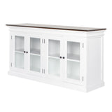 Halifax Accent Display Buffet with 4 Glass Doors