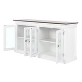 Halifax Accent Display Buffet with 4 Glass Doors