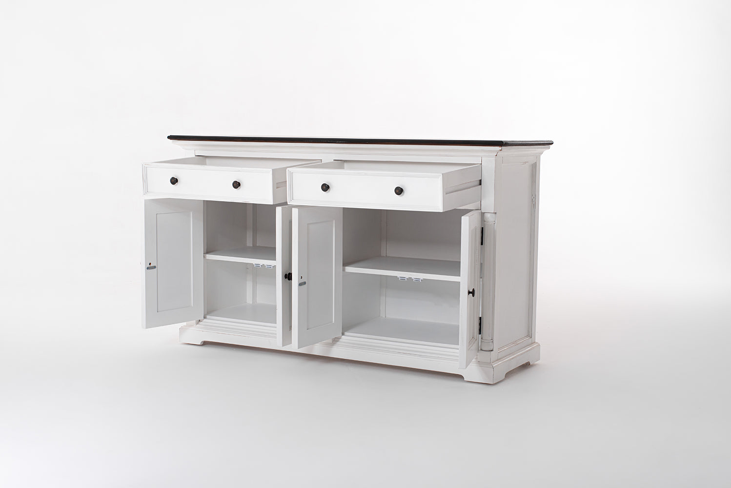 Provence Accent Buffet - White With Dark Brown Top