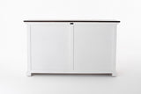 Provence Accent Buffet - White With Dark Brown Top