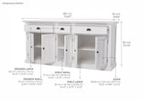 Buffet with 3 Drawers and 5 Doors
