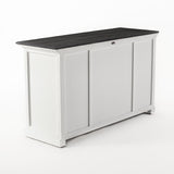 Buffet with 4 Doors 3 Drawers - Classic White & Black