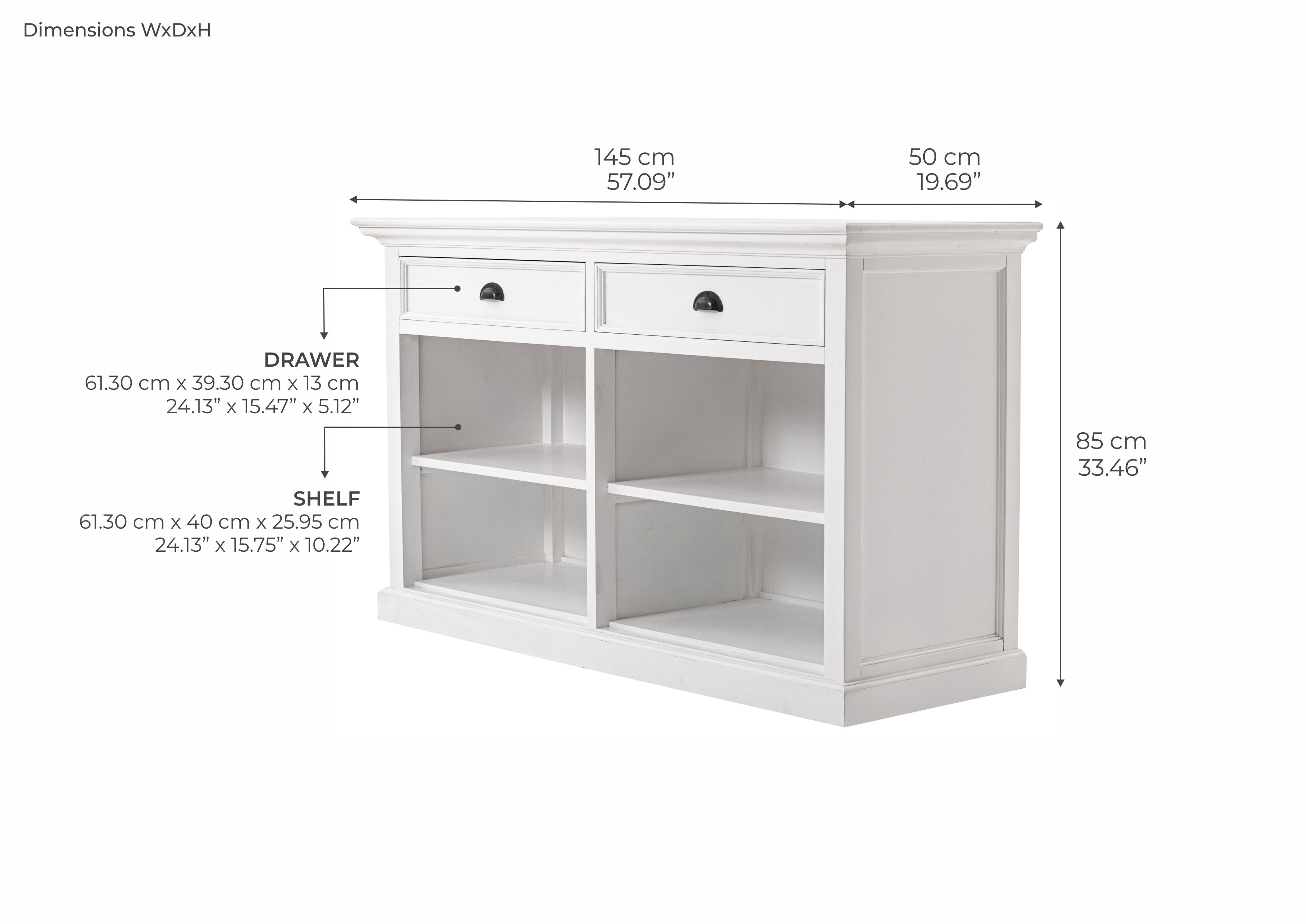 Buffet with 2 Drawers