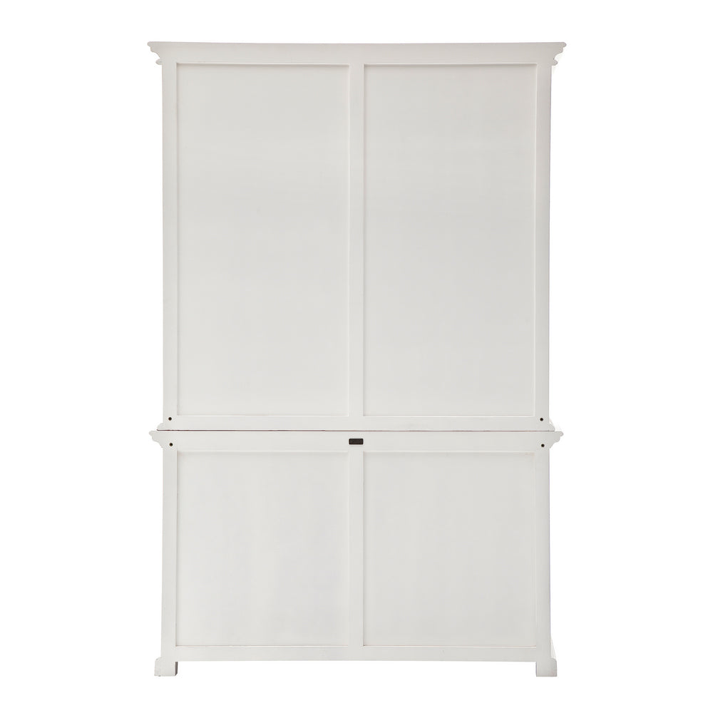 Provence Buffet and Open Hutch Cabinet - White