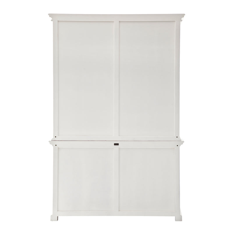 Provence Buffet and Open Hutch Cabinet - White