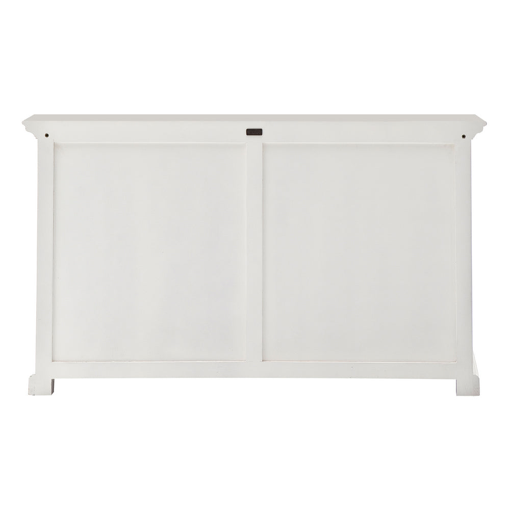 Provence Buffet and Open Hutch Cabinet - White