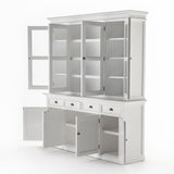 Buffet Hutch Unit with 4 Glass Doors
