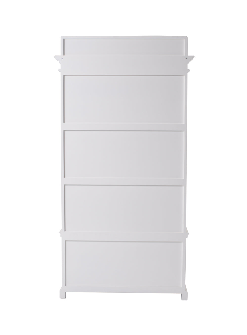 Halifax Coat Hanger Unit With Baskets - White