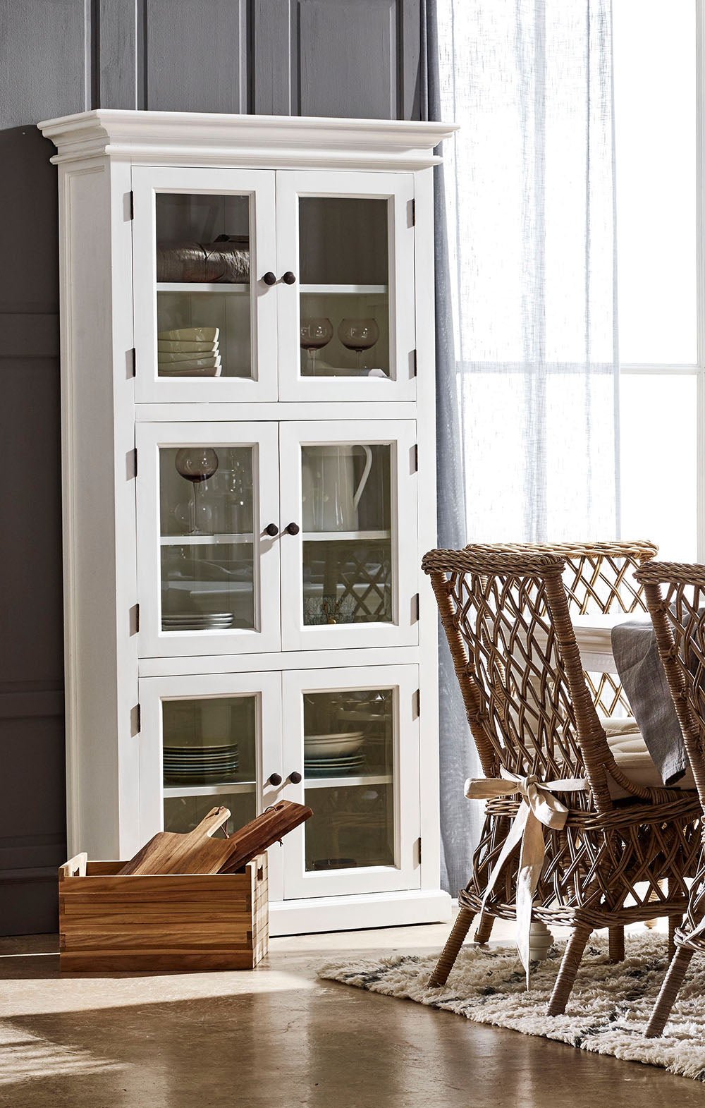 Halifax Medium Cabinet - White