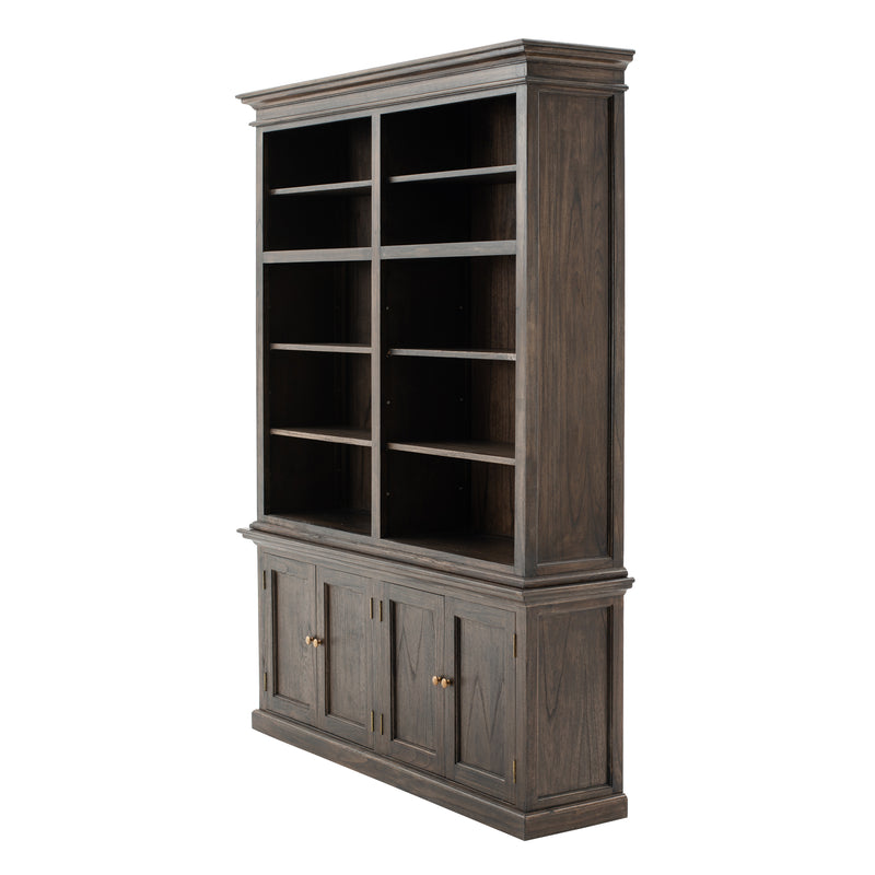 Halifax Mindi Double-Bay Hutch Unit - Black